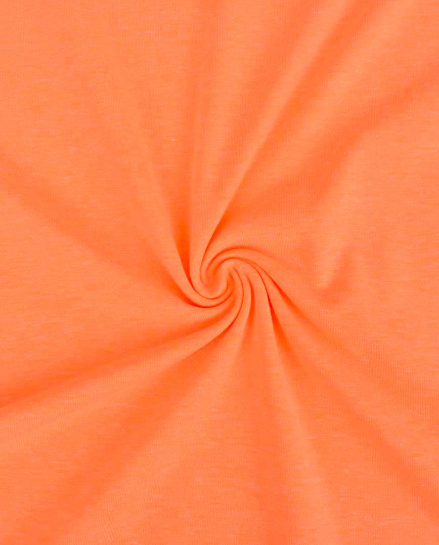 Microfiber Stretch Jersey Fabric Neon Orange 25 yard bolt