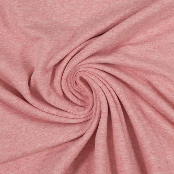 Euro Ribbing Heather Pink West Coast Fabric Boutique