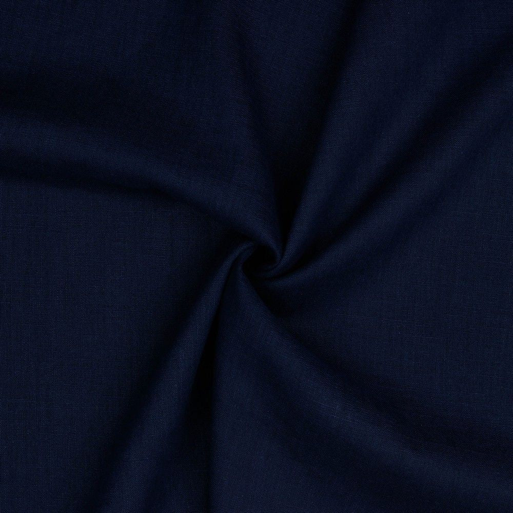 New Euro Washed Linen Navy (230g)